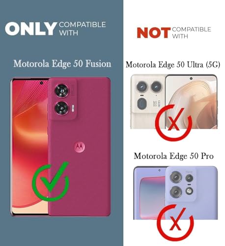 Image of Jkobi Shockproof Crystal-Clear Back Cover for Motorola Moto Edge 50 Fusion (Anti Yellow Case | Drop & Camera Protection | Hard Polycarbonate)