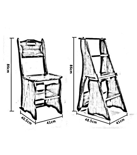 Escabeau multifonctionnel en bois étanche et sécurisé