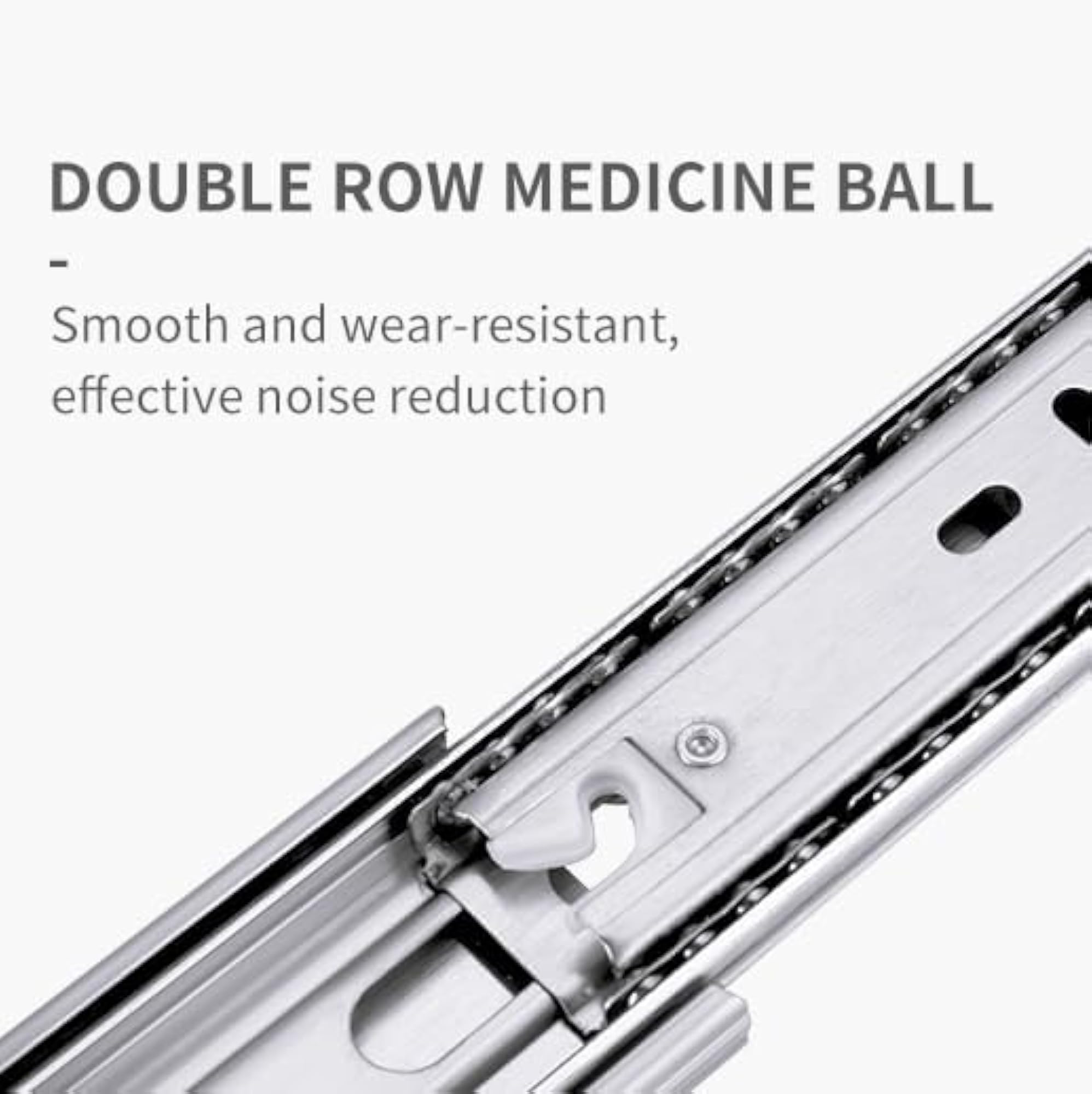 Stainless Steel Heavy-Duty Telescopic Drawer Slide - 20 Inch