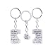 Amosfun 3Pcs / Se Daddy Girl Mom Llavero Conjunto a Juego Llaveros Anillos Rompecabezas Accesorio Regalo Regalos para Familia