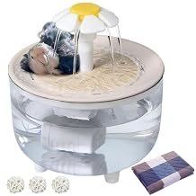 kathson Parrot Bathtub,Automatic Bird Bath Shower,Parakeet Bath Tub with Petal Circulating Filter Fountain,Birds Cage Bathing for Small Medium Parrots Lovebirds Conures Finches Cockatiels Budgie