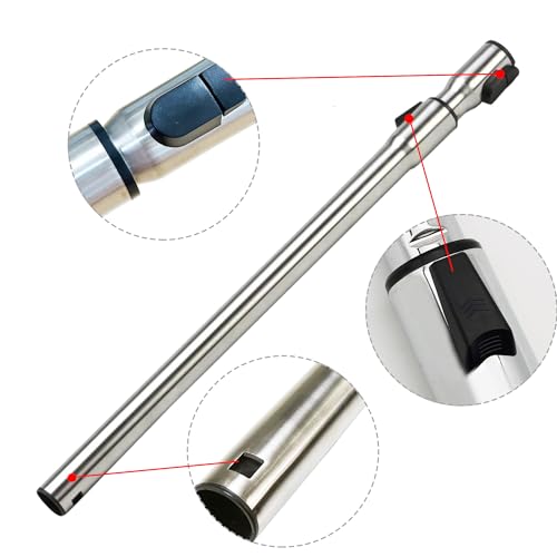 EZ SPARES Non Electric Telescope Metal Tube Stainless Replacement for Miele C1, C2, C3 Vacuums 35mm 1.375" Extension Wand Central Vacuum Cleaner Attachment Wand by EZ SPARES - Image 6