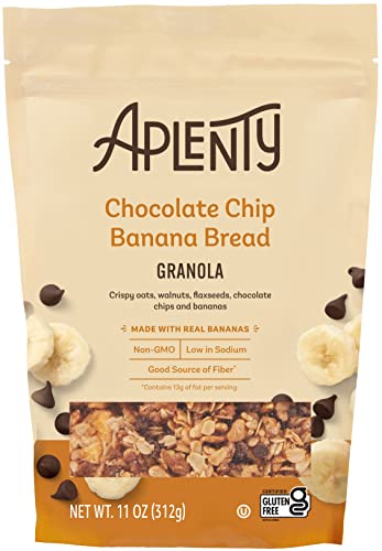 Aplenty Amazon Brand, Aplenty Chocolate Chip Banana Bread Granola cover