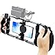 JJC Smartphone Video Rig Fernbedienungs Set mit 6 Kaltschuh Halterungen für iPhone 16 15 14 13 12 11 Pro Max Huawei Samsung Handy Video Halterung Stabilisator Filmemacher Käfig