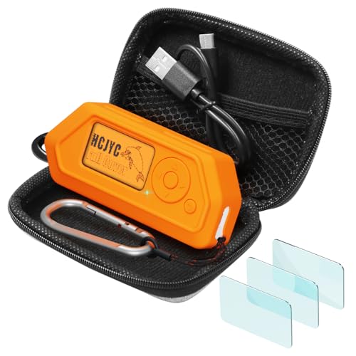 Case for Flipper Zero, 5 in 1 Protective Cover Accessory Set with 3 Pack of Screen Protect & EVA Carrying Case for Flipper Zero - Offical Orange