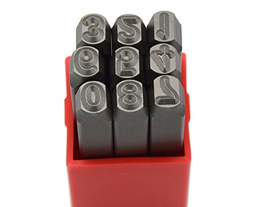 image for WKSTOOL 36pcs Heavy Duty Steel Stamp Uppercase Letters and Number Set 