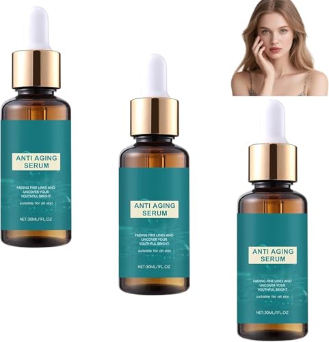Suero facial antiedad para mujeres: reduce la opacidad, arrugas y líneas de expresión, ilumina y rellena la piel, promueve la producción de colágeno.