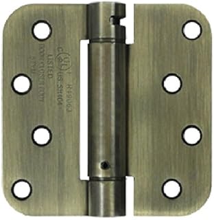 Deltana DSH4R55 Single Action Steel 4-Inch x 4-Inch x 5/8-Inch Spring Hinge