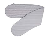 hochwertige Verarbeitung Julius Zöllner Jersey Bezug für Stillkissen ca. 190 cm Grey Stripes