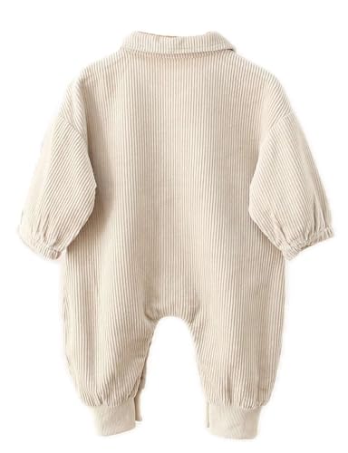 Baby Corduroy Rompers Toddler Long Sleeves Jumpsuit Overall2