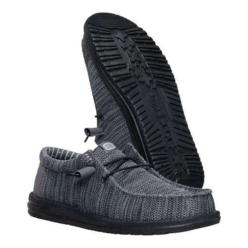 Image of HEYDUDE Men's Wally Stretch Sox Slip-On Loafer, Lightweight, Breathable, with Flex & Fold Outsole