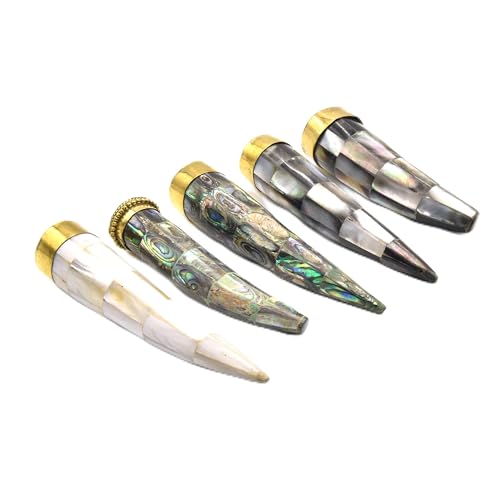 Abalone Pendants | Mother of Pearl Tusk Focal Pendant