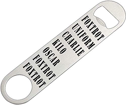 Funny Military Alphabet Speed Bottle Opener Heavy Duty Gift For Veteran