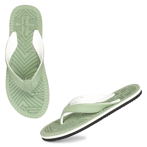 Slipper Orthopedic Super Soft dailywear, Lightweight and Comfortable Flip Flops for Home Daily Use for women and girls (Pista, UK Footwear Size System, Adult, Women, Numeric, Medium, 5)