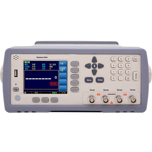 Benchtop DC Resistance Tester Meter with Measuring Range 1μΩ to 20MΩ Accuracy 0.05% 30000 Readings RS232 Interface
