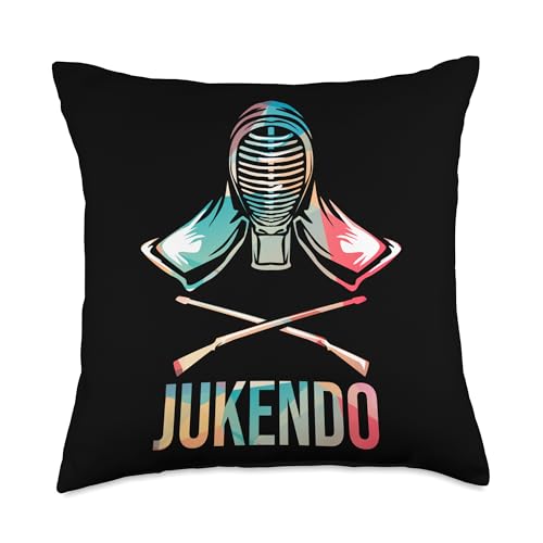 Bayonet Fighting Jukendo Japanese Martial Art Throw Pillow