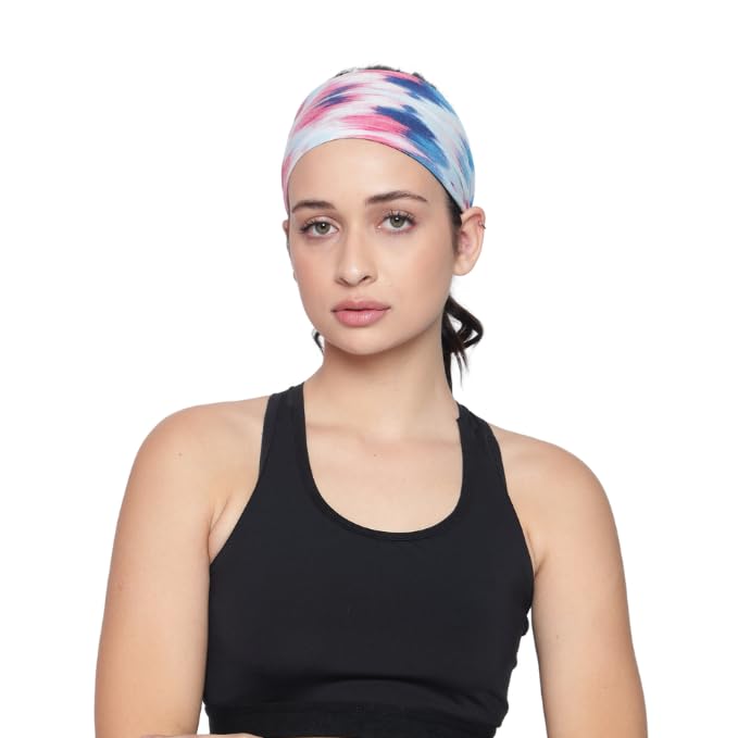 Bamboo Viscose Beautiful Printed Sports Head Sweat Headband for Unisex