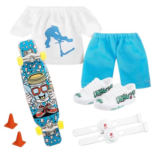 Genérico Mini Juego de Juguetes para Dedos | Finger Scooter Fingerboard Skateboard Movimiento de la del Dedo | Favores de Regalos de cumpleaños para niños Juegos de Mesa
