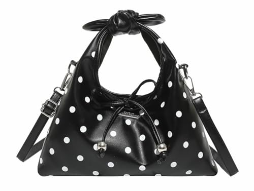 Polka Dot Tote Bag for Women Bow Tie Bags for Women Crossbody Bag Cute Purse Shoulder Handbag Satchel for Travel Work