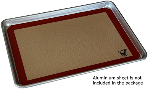 Velesco BM103 Silicone Baking Mat - Set Of 3 Half Sheet (Thick & Large 11 5/8 Inch X 16 1/2") - Non Stick Silicon Liner For Bake Pans & Rolling - Macaron/Pastry/Cookie/Bun/Bread Making thumb #2
