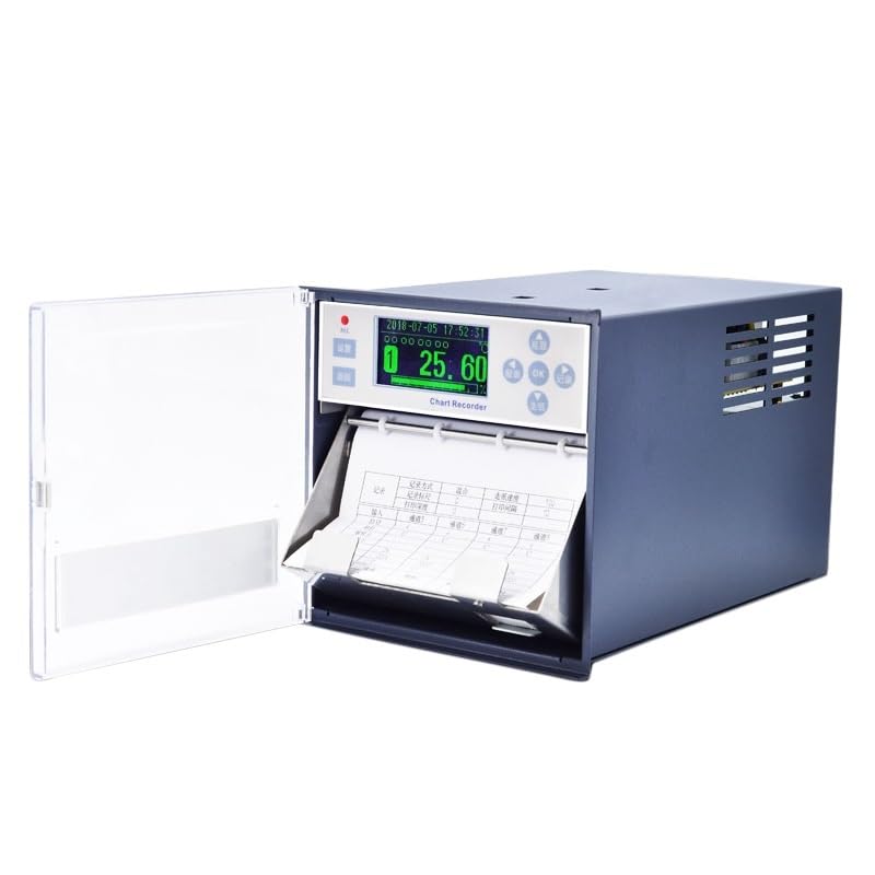 8-Channel Industrial Data Recorder, Real-Time Curve Data Logger for Temperature, Pressure, Humidity, Current & Voltage
