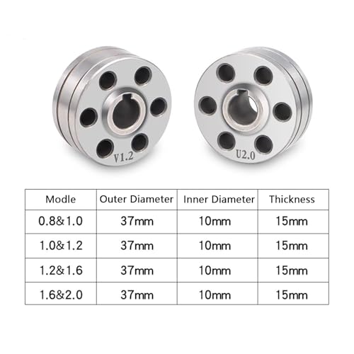 Image of SUP handheld laser welding machine wire feeding system accessories wire feeding rollers (V-shape(0.8 /1.0)*2Pcs)