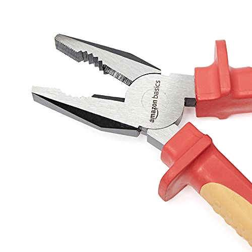Amazon Basics 1000 Volt Vde Insulated High Leverage Combination Pliers, 7-Inch #TOP3