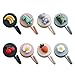 Heiqlay Ganci Chiave Ganci Autoadesivi Ganci Decorativi, Frutta Carina, Animali, Verdure Modello Montaggio a Parete Ganci, per Appendiabiti, Ganci da Asciugamani, Sciarpa, Borsa (8pcs, 3x5cm)