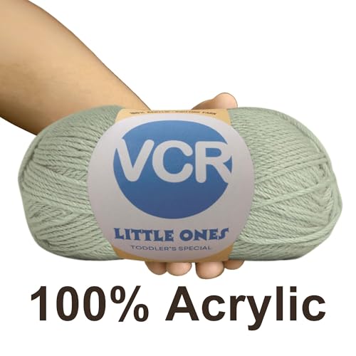 Image of VCR Steel Grey Yarn, 100 Grams Hank, 190 Meters Length, Acrylic Ball for Crochet and Knitting, Soft Crosia Threads, Pack of 1 Yarn, Suitable for DIY Crafts
