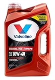 Valvoline High Mileage with MaxLife Technology SAE 10W-40 Synthetic Blend Motor Oil, Easy Pour 5 Quart