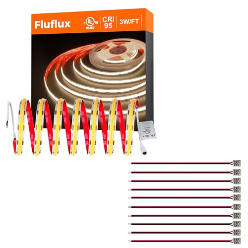 Kit tira LED 3500K blanco neutro 16.4 pies 24V COB miniatura 1