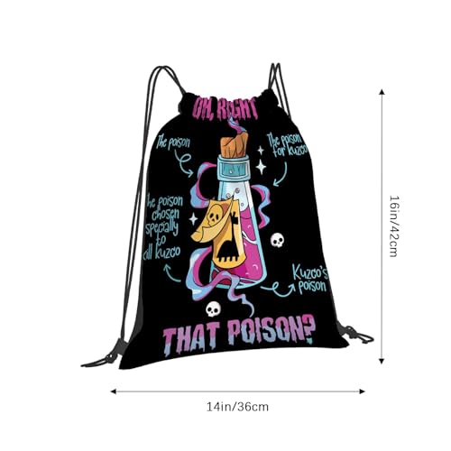Vintage Funny Drink Me Oh Right That Poison-Llama Halloween Drawstring Bag For Gym2
