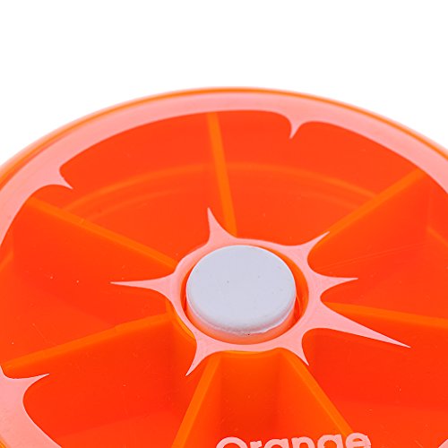 Pillenbox 7 dagen pillendoos tablettenbox medicijnbox voor thuisgebruik, reis- en zakenreis - oranje - Image 7