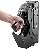 Waffenschrank, Schnellzugriffs-Safes for Handfeuerwaffen, zur Wandmontage, for Nachttisch, Schreibtisch, Fahrzeug, Bett, persönlicher Safe mit Tastenfeldschloss und Schlüsselschloss