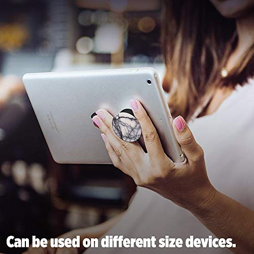 PopSockets: Aderência dobrável e suporte para telefones e tablets – Mármore branco