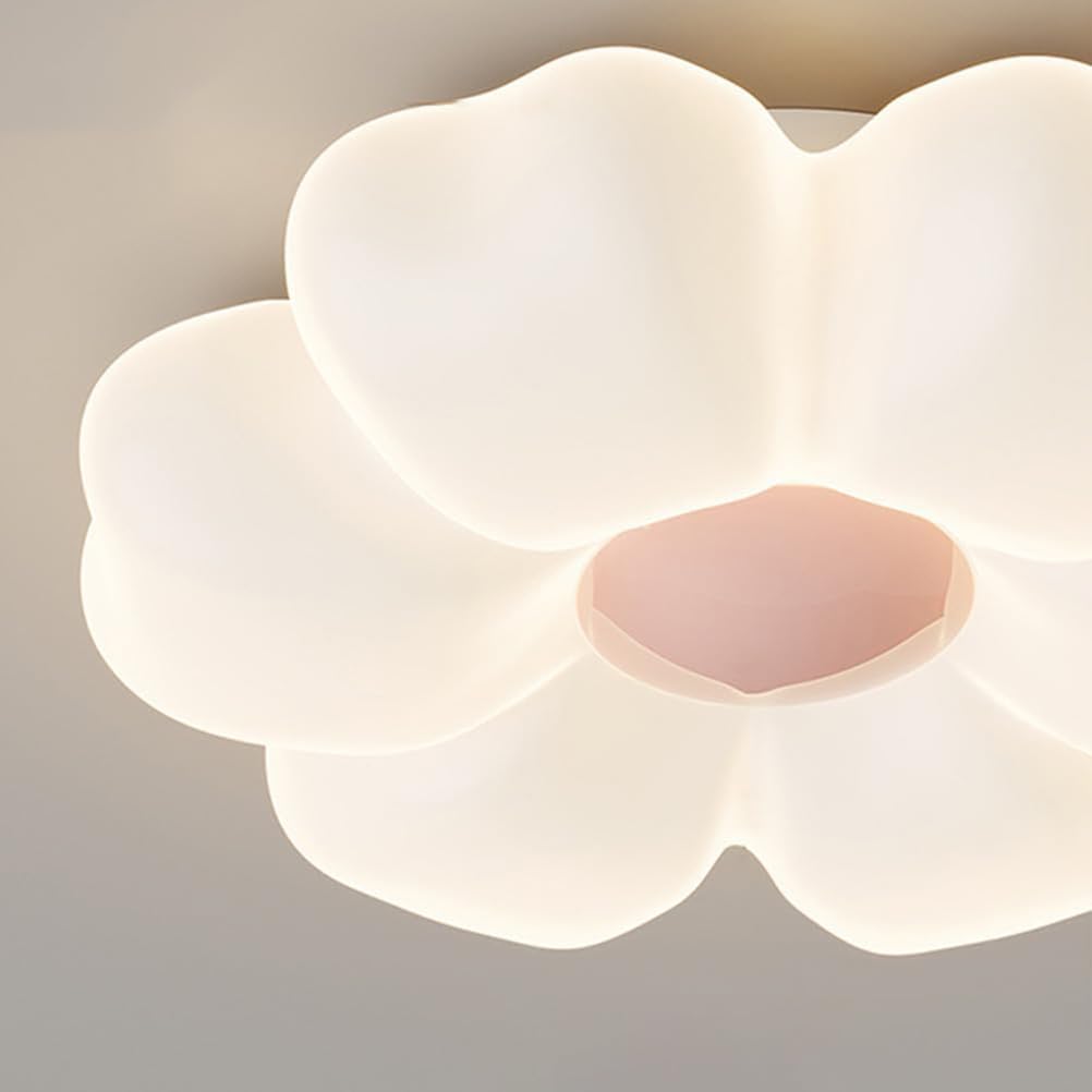 AoLa LED Deckenleuchte Blume Kinderzimmerlampe Kreative 3 Farben 3000K/4500K/6000K Modern Deckenlampe Mädchen Jungen Babyzimmer DekoLampe für Kindergarten Schlafzimmer Innenbeleuchtung,Rosa