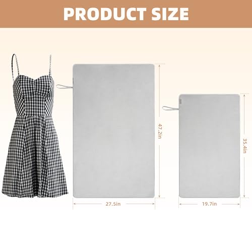 STORAGE MANIAC Iron Mat Blanket, Travel Ironing Pad with Silicone Iron Holder, Fabric Ironing Board for Top of Tabletop, Iron Sheet with Coating, Scorch Resistant, 27.5" x 47.2", Thick & Large - Thumbnail 3