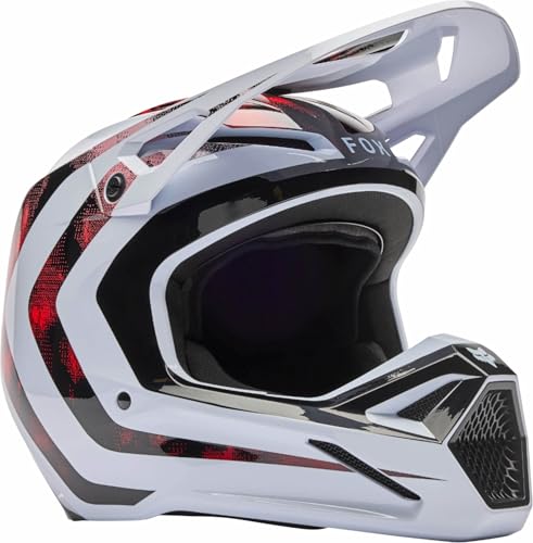 CASCO FOX V1 KAIROS WHITE/FLUO RED L