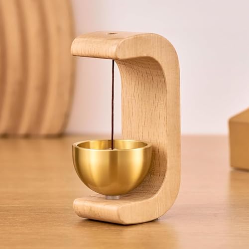 Image of Magnetic Door Chime Bell, Wooden Shopkeepers Bell for Door Opening - Ding Ding Sound