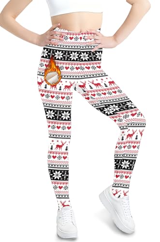 BesserBay Girls Ugly Christmas Leggings (6-14 Years)