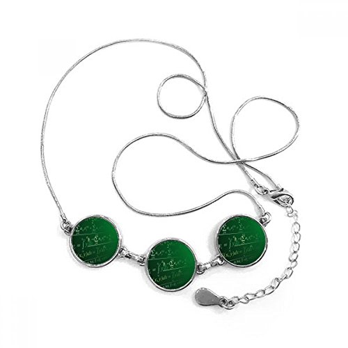 Collier pendentif formule mathématique et science pour passionnés de physique