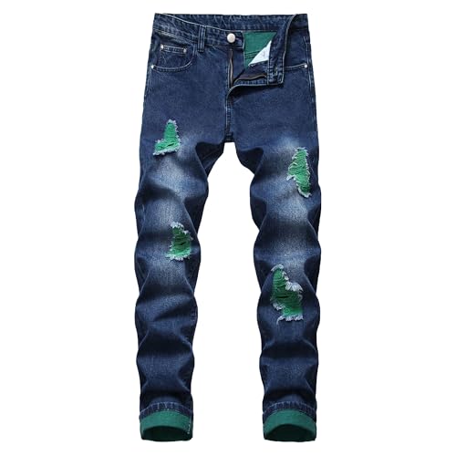 Jean déchiré ajusté homme pour un look urbain et branché en soirée