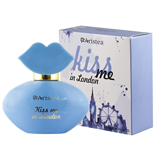 Aristea - Parfüm Damen Kiss me in London, Eau de Parfum für Frauen, amber-blumiger Damenduft (1 x 25 ml) Cover