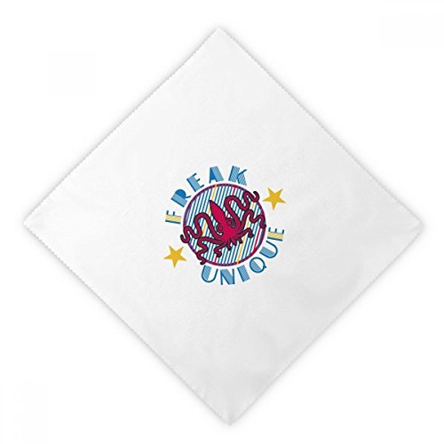 Servilletas de tela reutilizables lavables blancas con estampado de la vida marina, 2uds 2