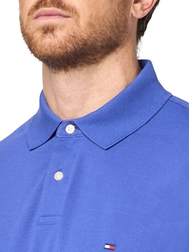 Image of Tommy Hilfiger Men's Short Sleeve Polo Shirts in Classic Fit with Stretch and Organic Pique Cotton