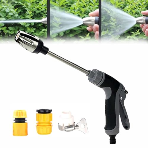 Hidrolimpiadora Waterblitz,Pistola De Agua De Alta Presión Water Blitz,Hidrolavadora Portátil Turbo,Rotación de 360° con Tres Modos de Pulverización,para Limpieza De Autos,Pisos Y Patios (1)