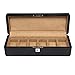 Produktbild 6 Gitter Armbanduhren PU Leder Quadrat Geschenk Armband Uhr Schmuckschatulle Uhrenbox Schmucketui Organizer Große Geschenkauswahl (schwarz) Lagerung