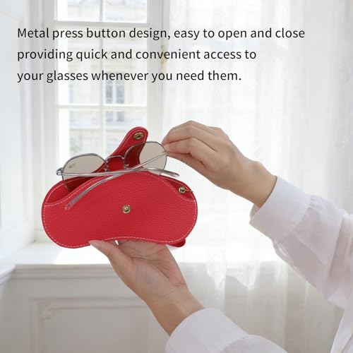 Image of Double Eyeglass Case Soft Dual Glasses Case for Women Men Travel Squeeze Top Sunglasses Cases Eyeglasses Pouch
