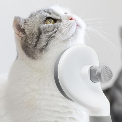 Cat Brushes for Indoor Cats, Dog Brush for Shedding with Metal Cat Comb, Self Cleaning Pet Hair Brush with Release Button for Grooming Kitten(Dark Gray) - Image 6