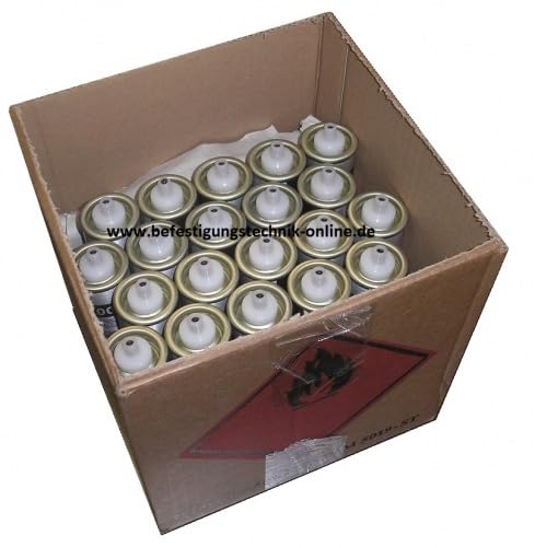 12 capsule di combustibile a gas, Ø 31,5 x 115 mm, adatte per spit Pulsa 700, distributore di gas professionale per cantieri e uso continuo